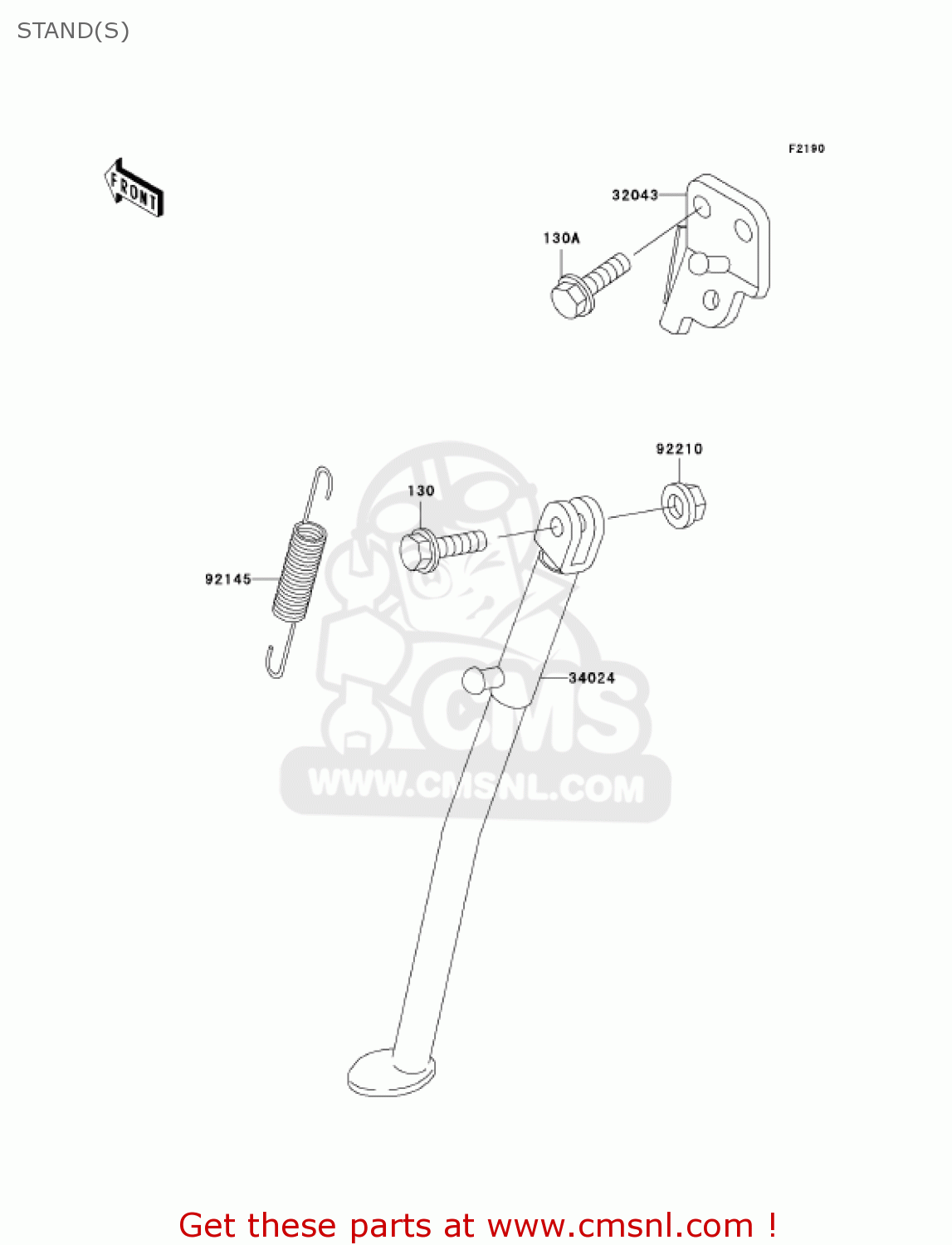 STAND(S) KDX220-A12 KDX220R 2005 USA CANADA