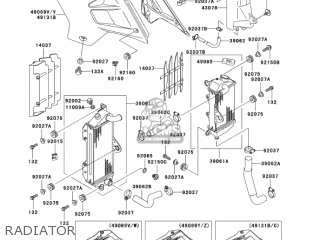 RADIATOR - KDX220-A12 KDX220R 2005 USA CANADA