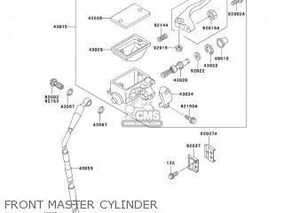 FRONT MASTER CYLINDER - KDX220-A12 KDX220R 2005 USA CANADA