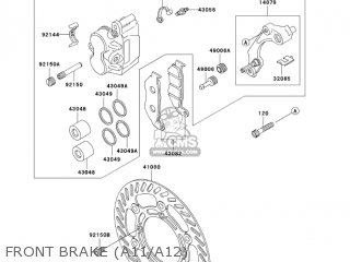 FRONT BRAKE (A11/A12) - KDX220-A12 KDX220R 2005 USA CANADA