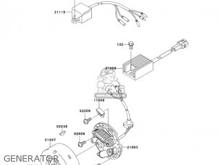 GENERATOR - KDX220-A12 KDX220R 2005 USA CANADA