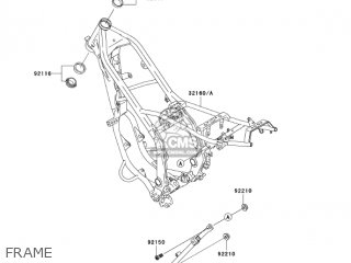 FRAME - KDX220-A12 KDX220R 2005 USA CANADA
