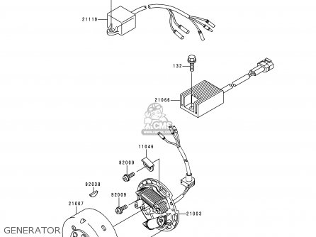 GENERATOR - KDX220-A4 KDX220R 1997 USA CANADA