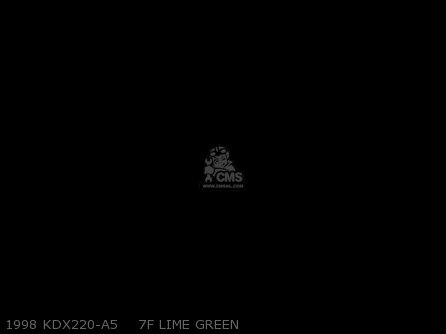1998 KDX220-A5    7F LIME GREEN - KDX220-A4 KDX220R 1997 USA CANADA