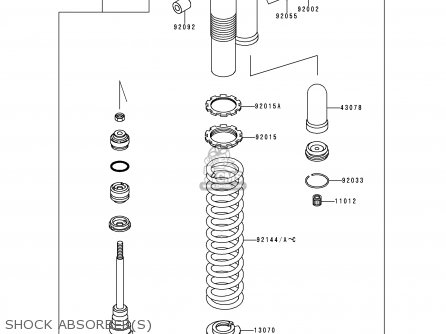 SHOCK ABSORBER(S) - KDX220-A5 KDX220R 1998 USA CANADA