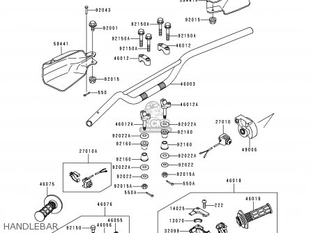 HANDLEBAR - KDX220-A5 KDX220R 1998 USA CANADA
