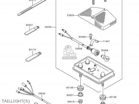 TAILLIGHT(S) - KDX220-A5 KDX220R 1998 USA CANADA