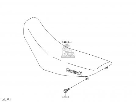 SEAT - KDX220-A6 KDX220R 1999 USA CANADA