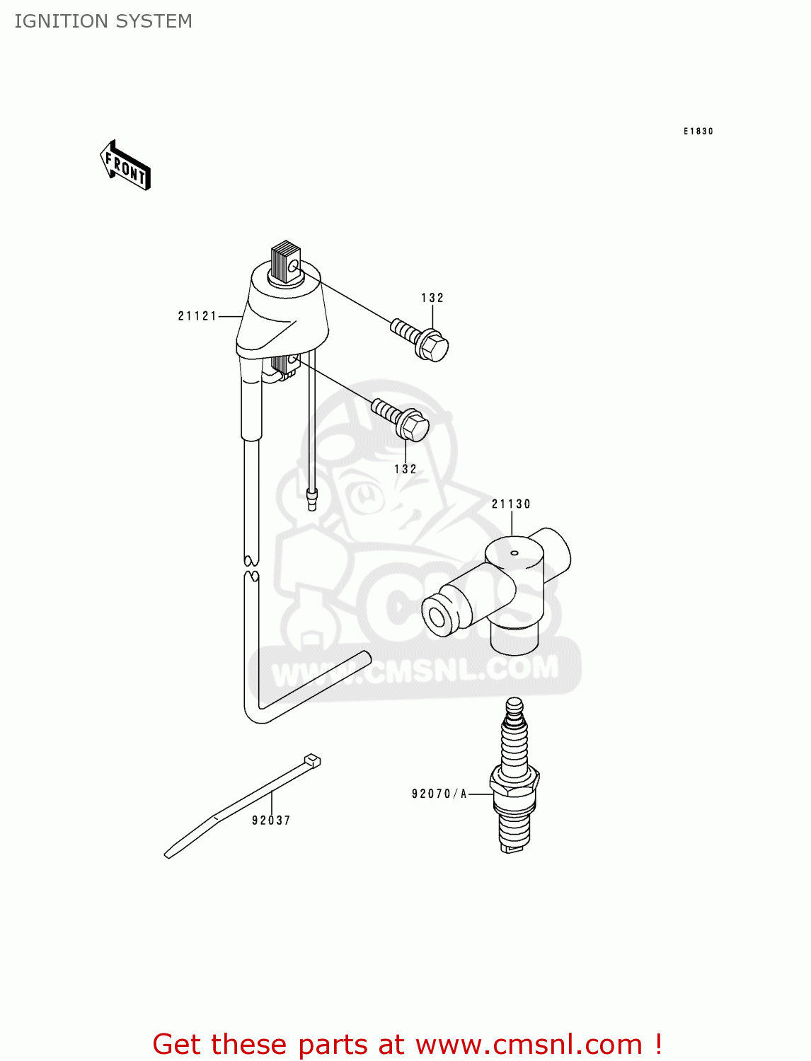 IGNITION SYSTEM KDX220-A7 KDX220R 2000 USA CANADA