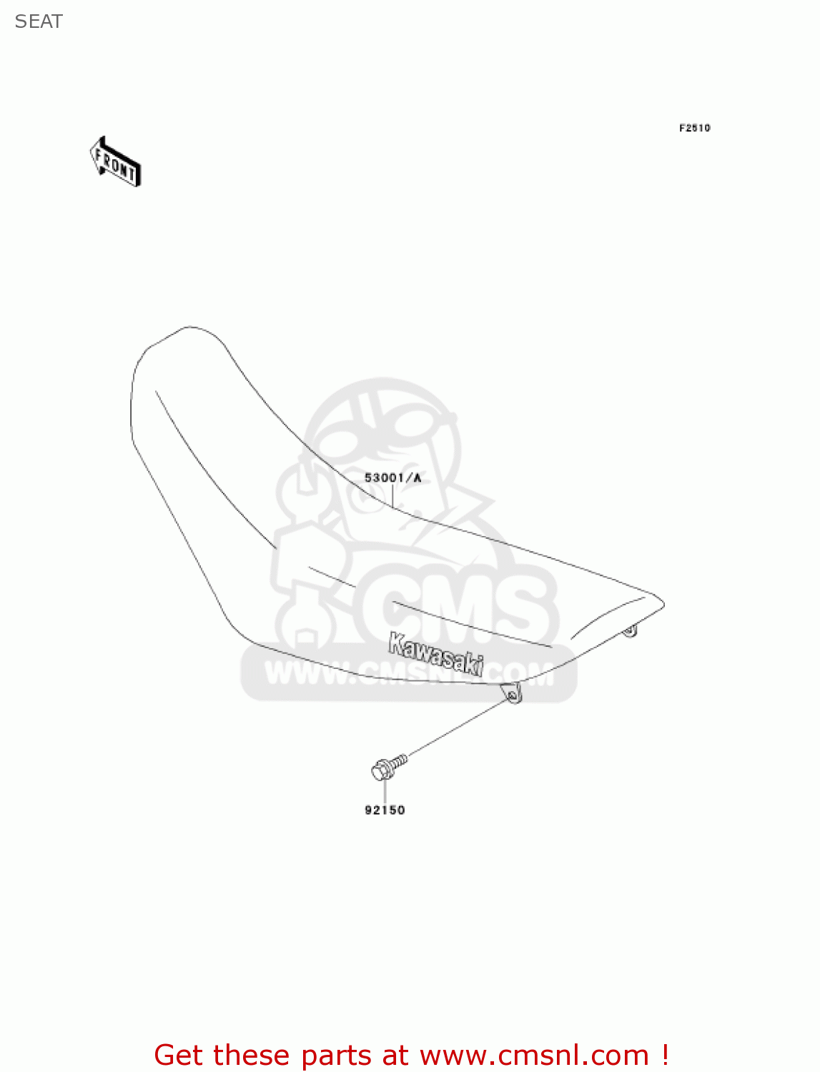 SEAT KDX220-A8 KDX220R 2001 USA CANADA