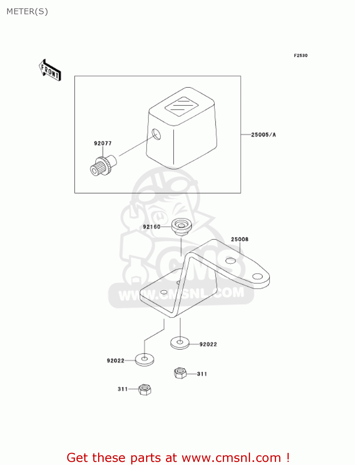 METER(S) KDX220-A8 KDX220R 2001 USA CANADA