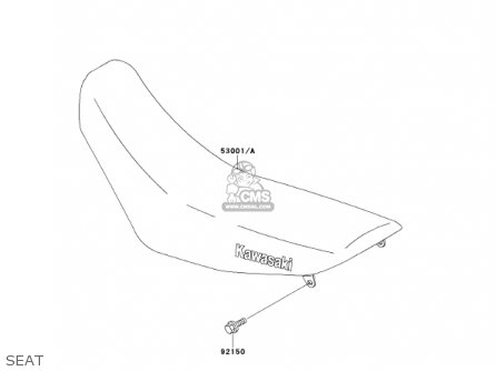 SEAT - KDX220-A8 KDX220R 2001 USA CANADA