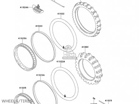 WHEELS/TIRES - KDX220-A8 KDX220R 2001 USA CANADA