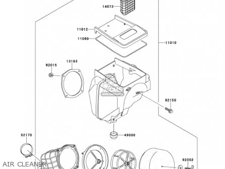 AIR CLEANER - KDX220-A8 KDX220R 2001 USA CANADA