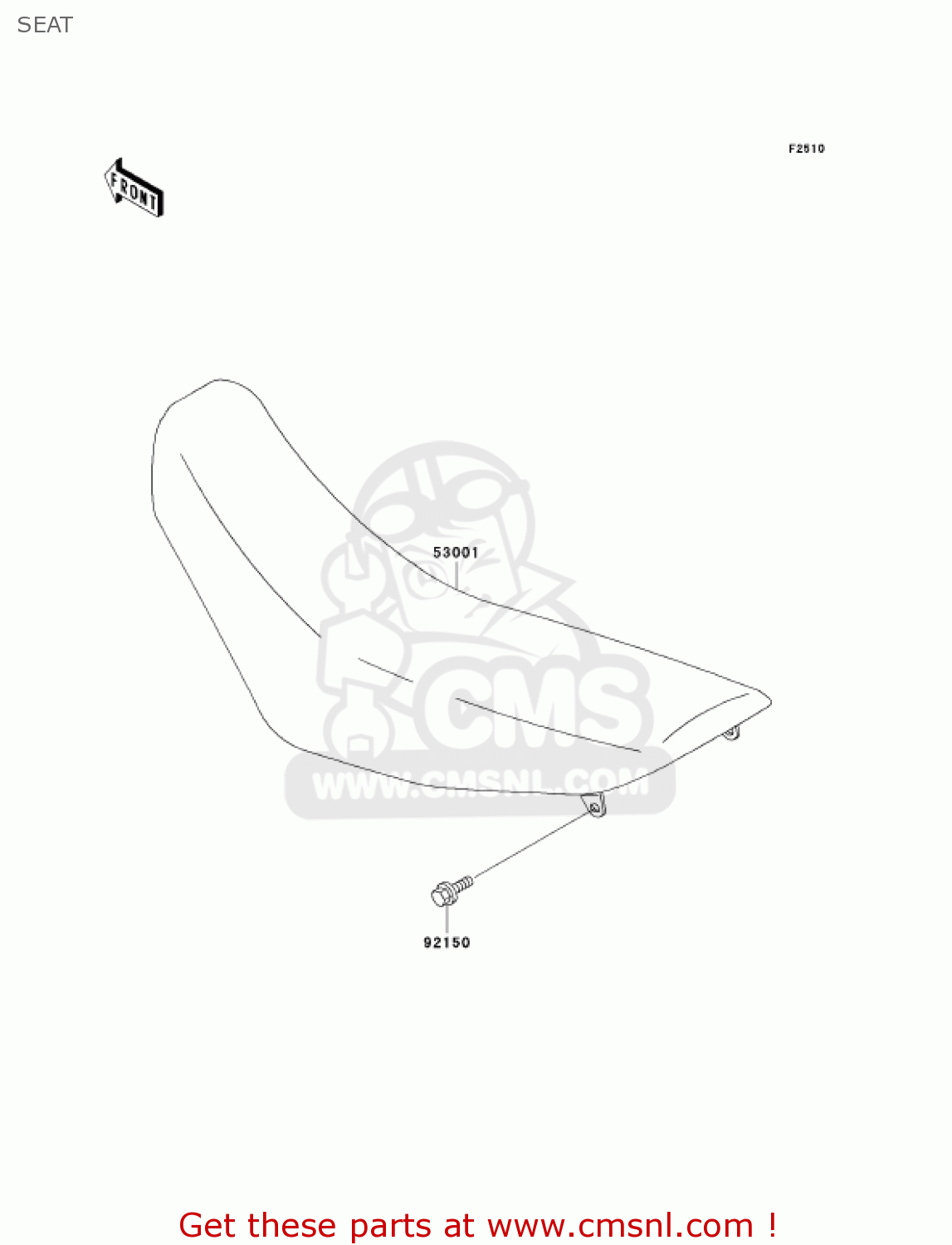 SEAT KDX220-A9 KDX220R 2002 USA CANADA