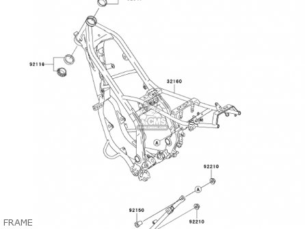 FRAME - KDX220-A9 KDX220R 2002 USA CANADA