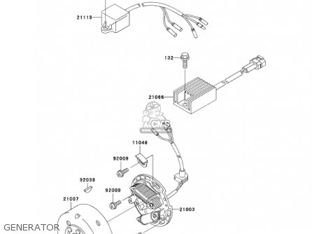 GENERATOR - KDX220-A9 KDX220R 2002 USA CANADA
