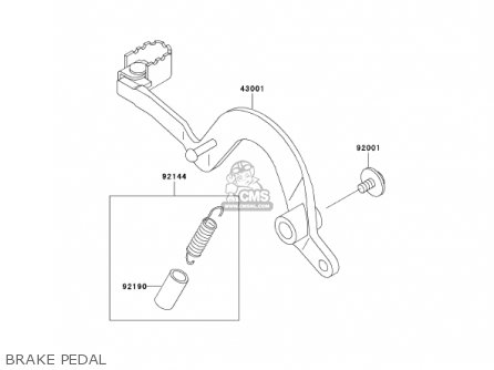 BRAKE PEDAL - KDX220-A9 KDX220R 2002 USA CANADA