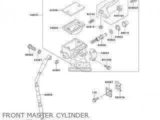 FRONT MASTER CYLINDER - KDX220-A9 KDX220R 2002 USA CANADA