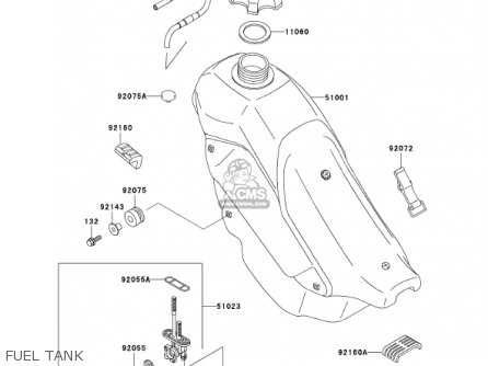 FUEL TANK - KDX220-A9 KDX220R 2002 USA CANADA