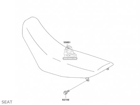 SEAT - KDX220-A9 KDX220R 2002 USA CANADA