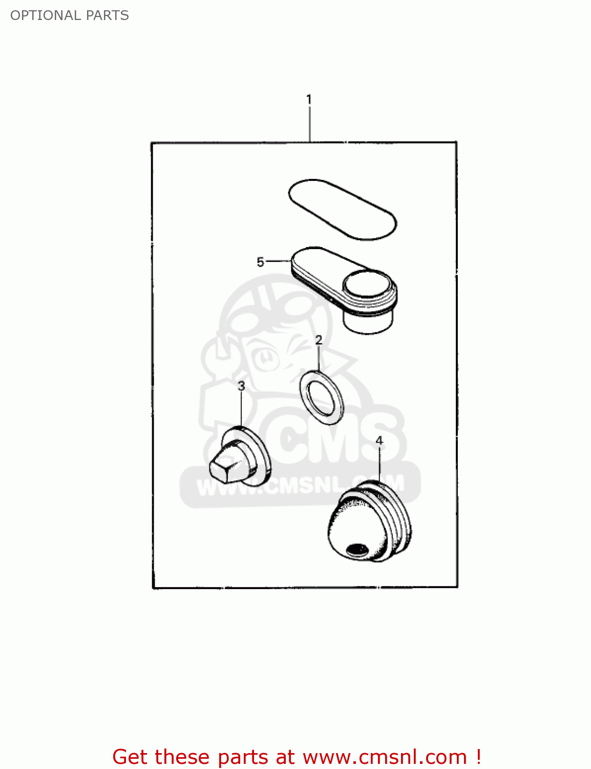OPTIONAL PARTS KDX250-A1 KDX250 1980 USA CALIFORNIA
