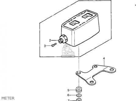 METER - KDX250-A1 KDX250 1980 USA CALIFORNIA
