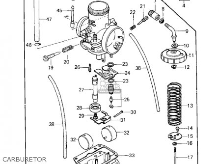 CARBURETOR - KDX250-A1 KDX250 1980 USA CALIFORNIA