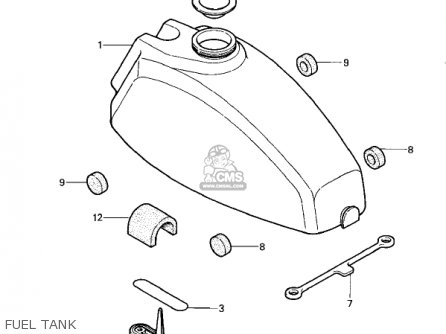 FUEL TANK - KDX250-A1 KDX250 1980 USA CALIFORNIA