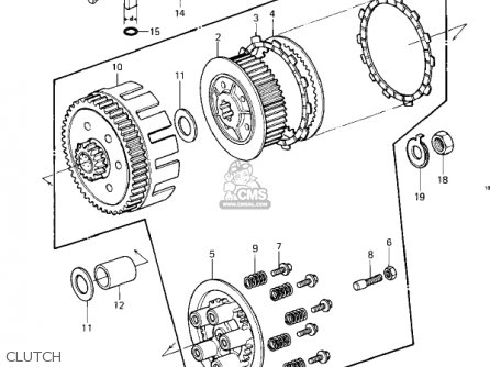 CLUTCH - KDX250-A1 KDX250 1980 USA CALIFORNIA