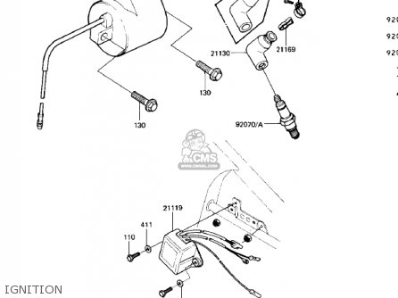 IGNITION - KDX250-B2 KDX250 1982 USA CALIFORNIA CANADA