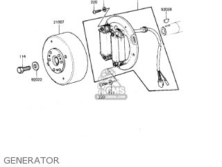 GENERATOR - KDX250-B2 KDX250 1982 USA CALIFORNIA CANADA