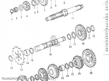 TRANSMISSION ('81KDX250-B1) - KDX250-B2 KDX250 1982 USA CALIFORNIA CANADA