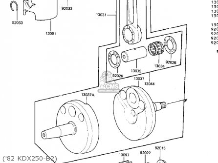 ('82 KDX250-B2) - KDX250-B2 KDX250 1982 USA CALIFORNIA CANADA