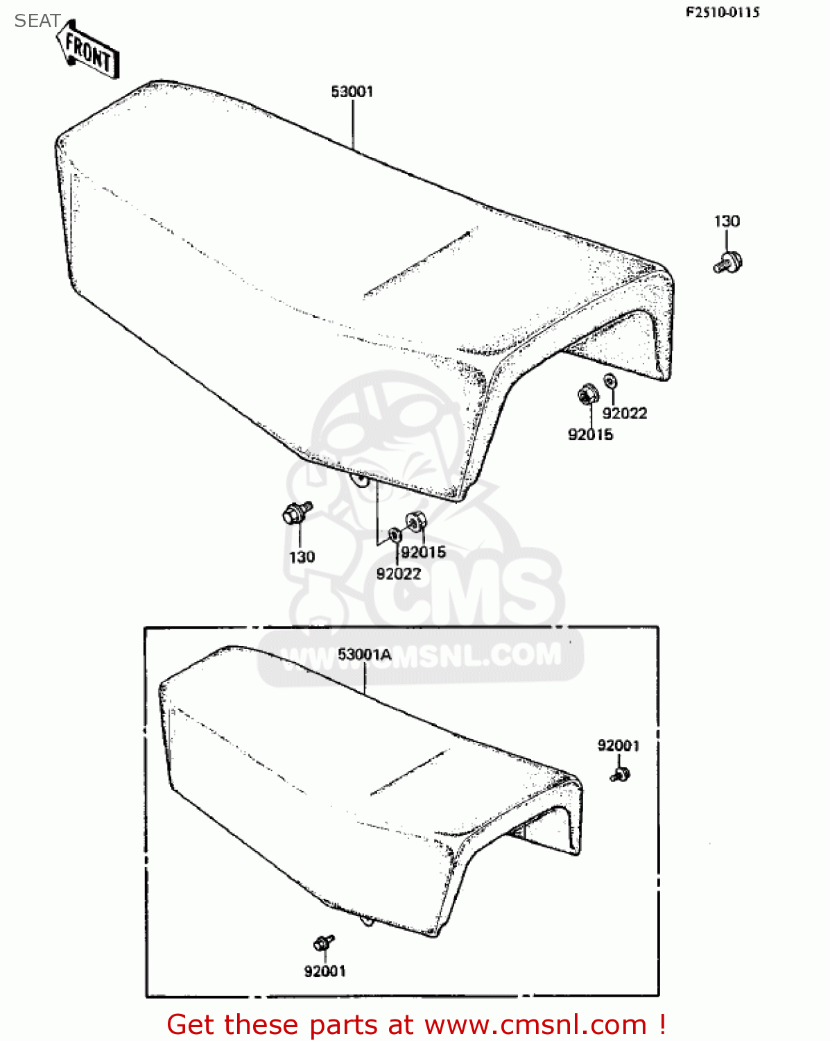 SEAT KDX250-B3 KDX250 1983 USA CANADA