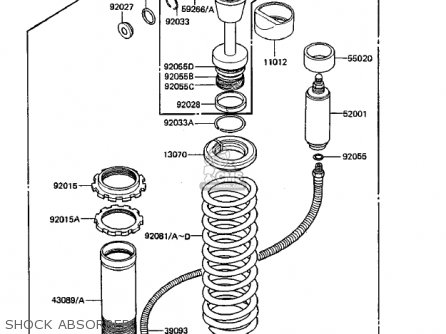 SHOCK ABSORBER - KDX250-B3 KDX250 1983 USA CANADA