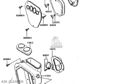 AIR CLEANER - KDX250-B3 KDX250 1983 USA CANADA