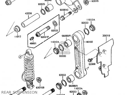 REAR SUSPENSION - KDX250-B3 KDX250 1983 USA CANADA