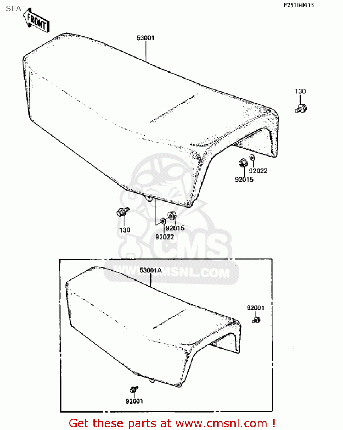 SEAT KDX250-B4 KDX250 1984 USA CANADA
