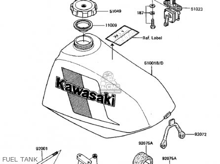 FUEL TANK - KDX250-B4 KDX250 1984 USA CANADA