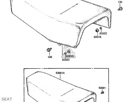 SEAT - KDX250-B4 KDX250 1984 USA CANADA