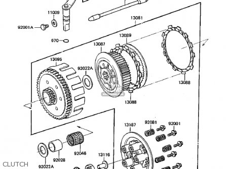 CLUTCH - KDX250-B4 KDX250 1984 USA CANADA