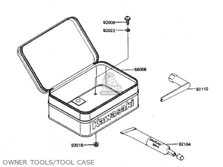 OWNER TOOLS/TOOL CASE - KDX250-B4 KDX250 1984 USA CANADA