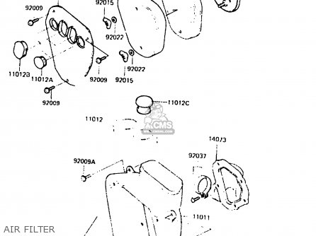 AIR FILTER - KDX250-C1 1983 AUSTRALIA