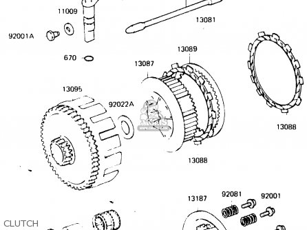 CLUTCH - KDX250-C1 1983 AUSTRALIA