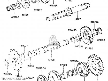 TRANSMISSION - KDX250-C1 1983 AUSTRALIA
