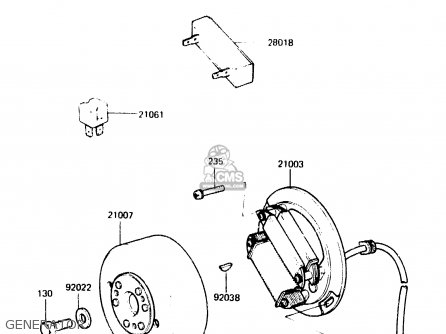 GENERATOR - KDX250-C1 1983 AUSTRALIA