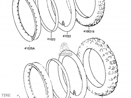 TIRE - KDX250-C1 1983 AUSTRALIA