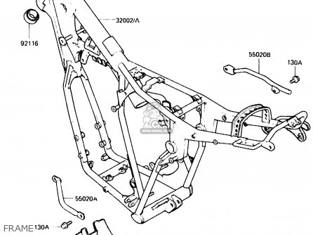 FRAME - KDX250-C1 1983 AUSTRALIA