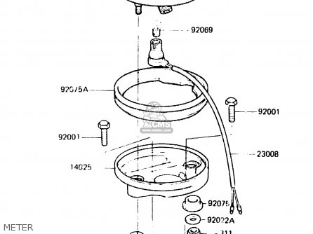 METER - KDX250-C1 1983 AUSTRALIA